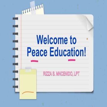 Chapter1.peace.education chapter 1 ppptx