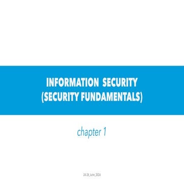 information security (security fundamental)