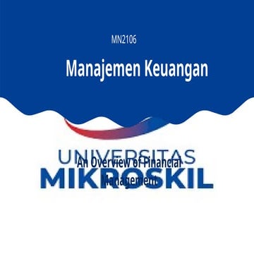 Chapter 1 An Overview Of Financial Management Pptx