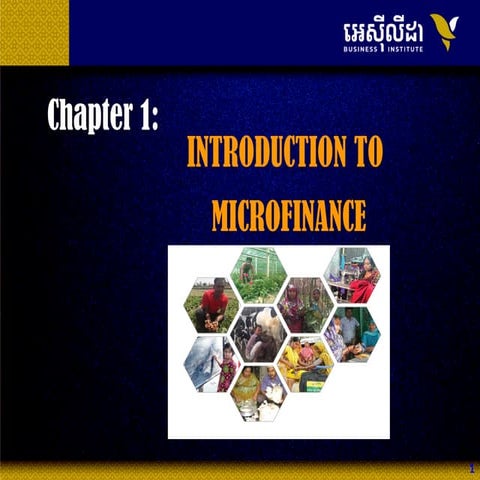 Introduction to microfinance is the reason why NGOs transform to microfinance