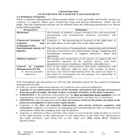 Marketing channel and logistics Management CHAPTER 1.docx