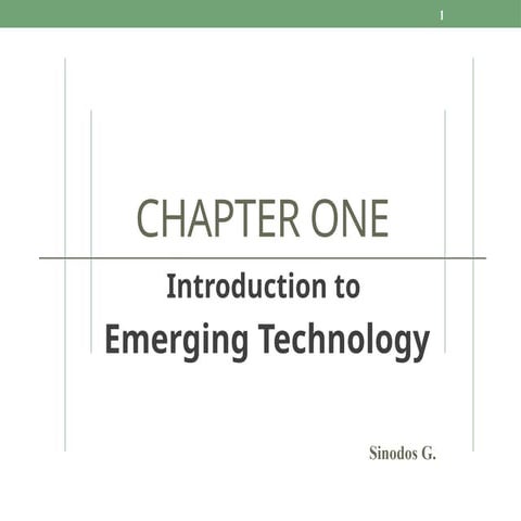 Chapter 1.pptx introduction to emerging technology | PPT