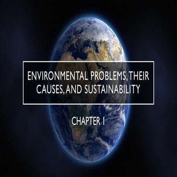 Environmental problems, their causs and sustainability