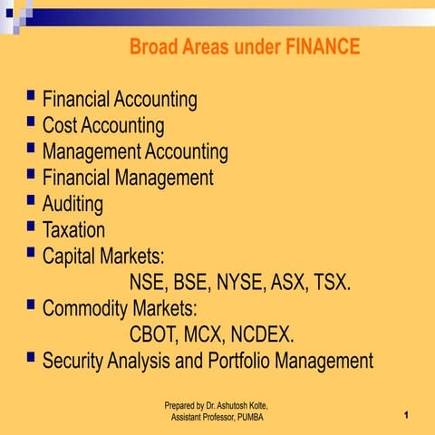 Comprehensive Overview of Finance and Accounting Principles | PPTX