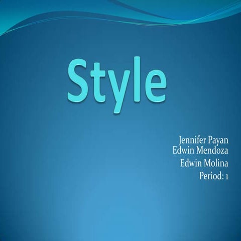 Style-Their Eyes Were Watching God