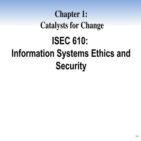 Chapter 1 - Catalysts for Change in 610.ppt
