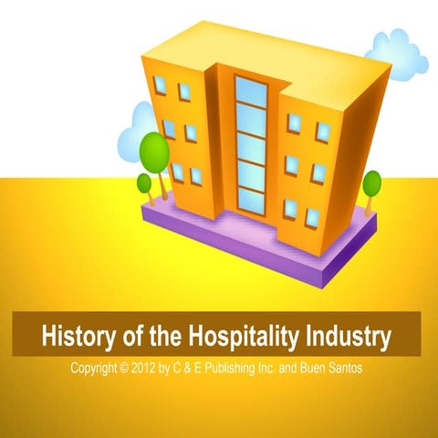 Chapter 1   history of lodging industry