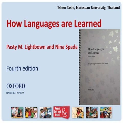 Chapter 1   how languages are learned - pasty m. lightbown and nina spada