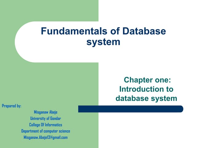 chapter 1-Introduction Fundamentals of database system.pdf