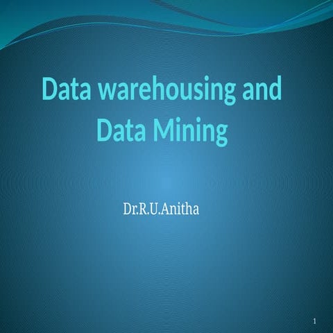 CHAPTER 1 - Introdution to Datawarehousing.pptx