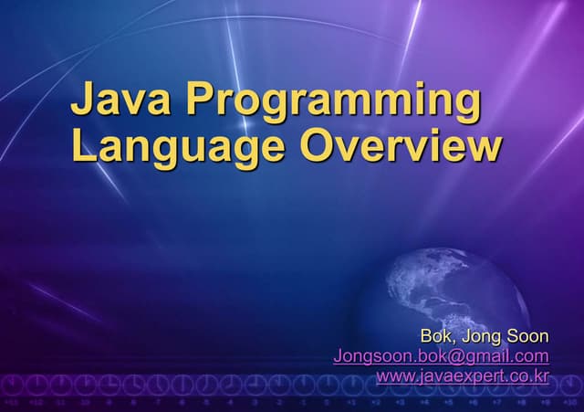 Introduction to Java Programming Language