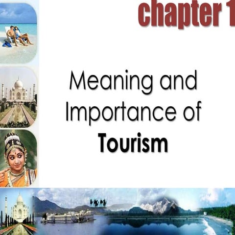Tourism ( Importance of Tourism )