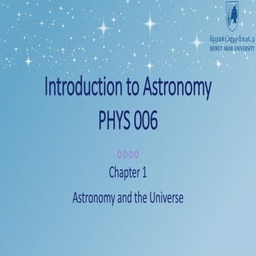 Chapter 1 The Universe Pdf
