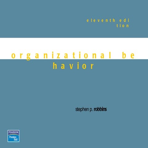 Chapter 1   what is organizational behaviour