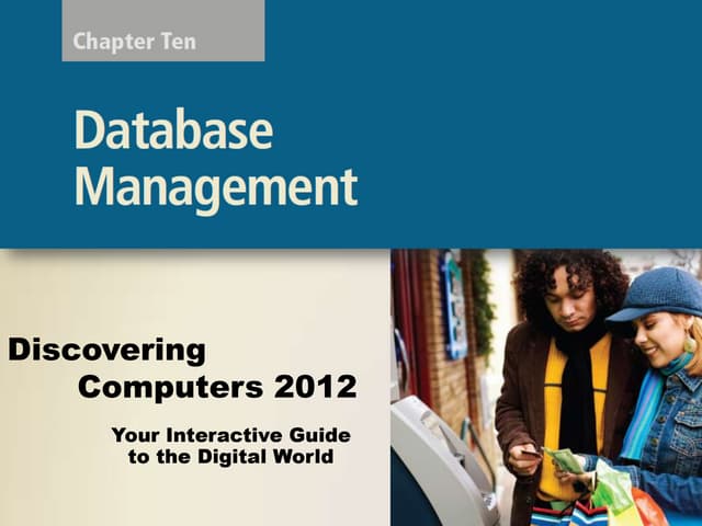 Discovering Computers: Chapter 10