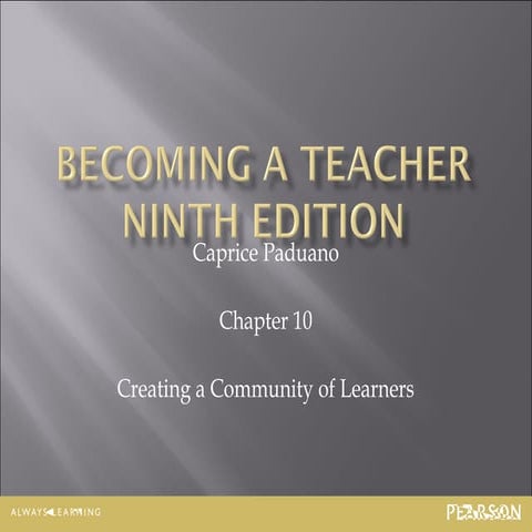Introduction to Education, Chapter 10, Caprice Paduano