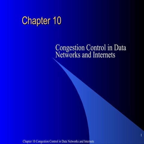 Congestion Control in Data Networks And Internets Chapter 10