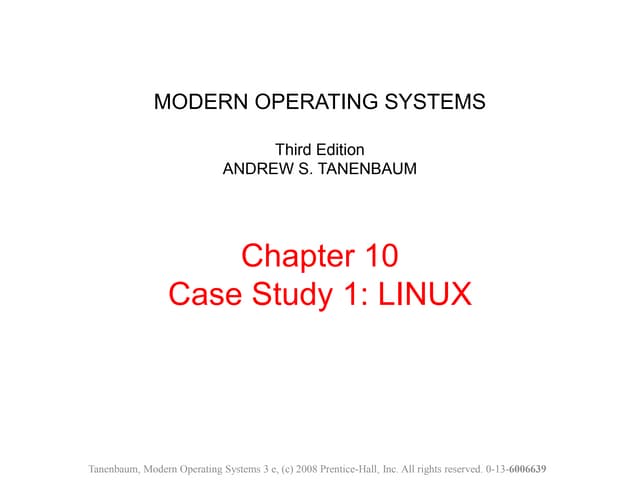 Case Study 1: Linux