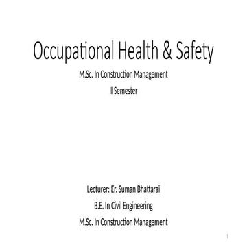Workplace Safety Management in Occupational health and Safety Management