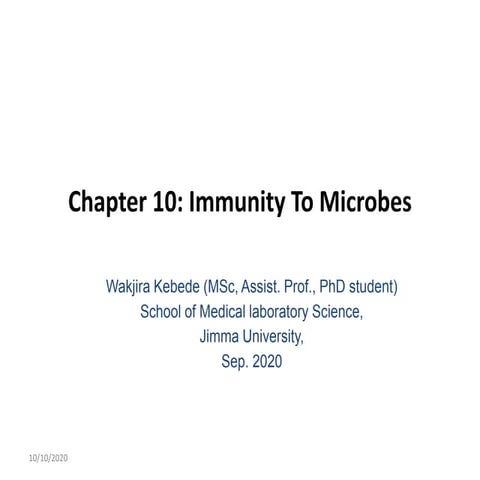 Immunity to Microbes | PPTX