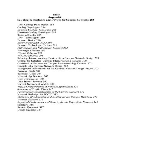 Chapter 10 network for PG PAWSN