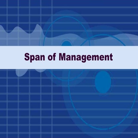 Span of management