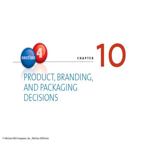 Chapter 10 MKT120 Branding and Pkg