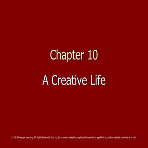 Chapter 10 creative life