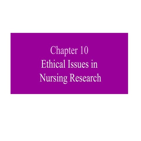 The Ethical issues  of nursing practice.