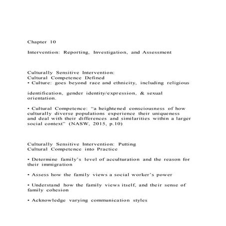 Chapter 10Intervention Reporting, Investigation, and Asse
