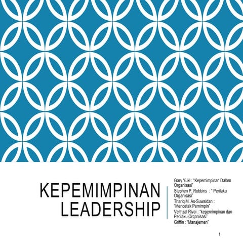 OB2013 - chapter 10 kepemimpinan