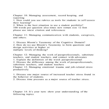 Chapter 10 Managing assessment, record keeping, and reporting1.