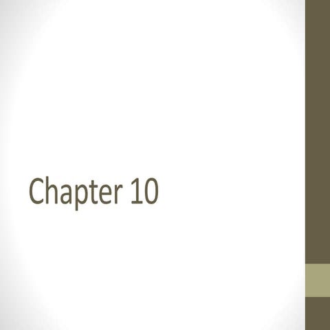 Chapter 10 : Creating Successful Long Term Growth