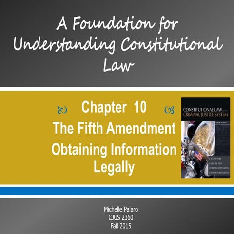 Constitutional Issues - Chapter 10