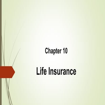 Life insurance basics | PPTX