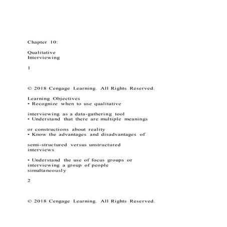 Chapter 10Qualitative Interviewing1© 2018 C