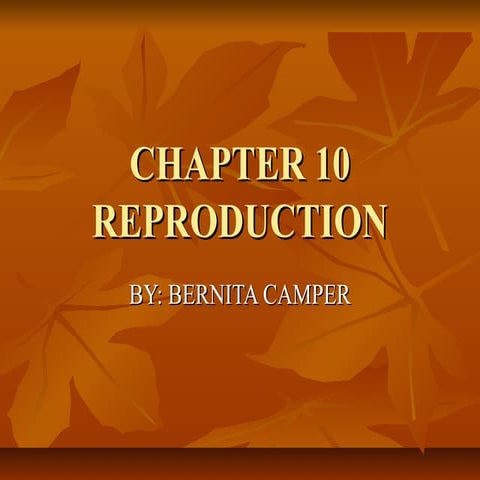 Chapter 10 reproduction