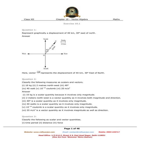 Chapter 10 vector_algebra