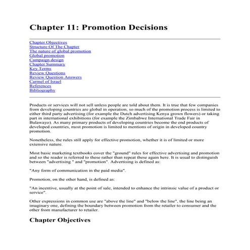 International business notes Chapter 11