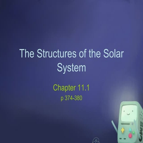Chapter 11.1: The Structure of the Solar System