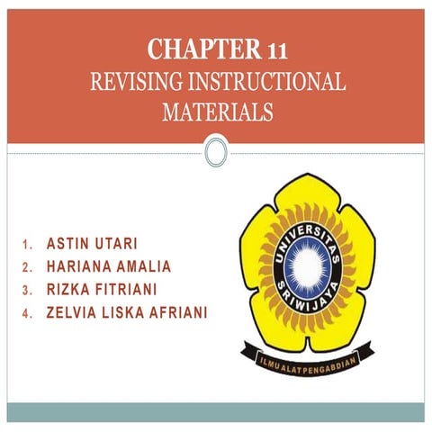 Chapter 11 - Instructional Design