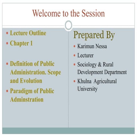 Introduction to Public Administration