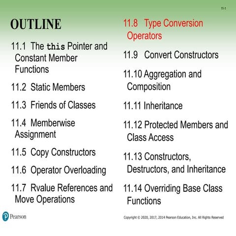 C++ Chapter 11 OOP - Part 5