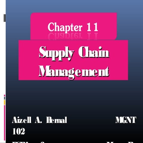 Supply Chain Management