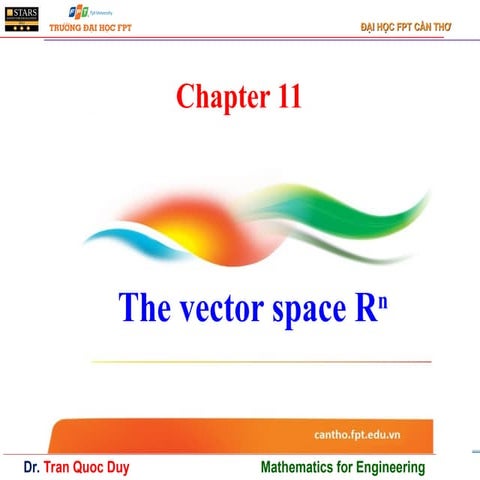 Chapter 11MAS291-The vector space Rn.ppt