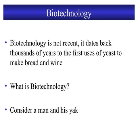 Applications of Recombinant DNA Technology | PDF