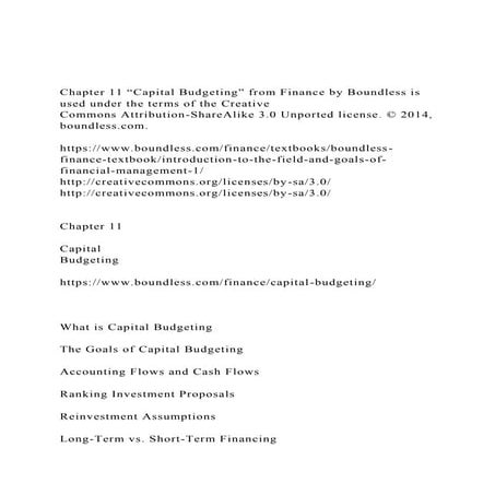 Chapter 11 Capital Budgeting” from Finance by Boundless is us.docx