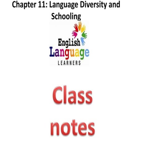 Chapter 11 class notes