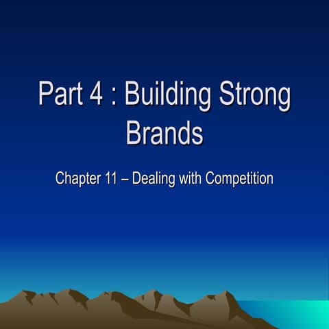 Chapter 11 Dealing With Competition