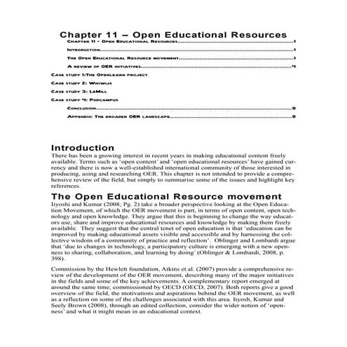 Chapter 11 open educational resources